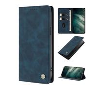 YUECXIN Leathe Case for Nothing Phone (4b), Retro PU Leather Wallet Stand Flip Folio Shockproof Cover with Card Slots, Kickstand, Magnetic Close, RFID Blocking. Dark Blue