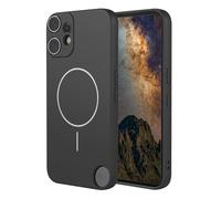 YUECXIN Magnetic Case for Nothing CMF Phone 2 Pro, Ultra thin Liquid Silicone Silky Touch Cover, Support MagSafe Wireless Charging, Soft Shockproof TPU Bumper Case. Black