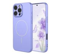 YUECXIN Magnetic Case for OPPO A6X 4G / 5G, Ultra thin Liquid Silicone Silky Touch Cover, Support MagSafe Wireless Charging, Soft Shockproof TPU Bumper Case. Purple