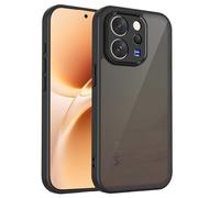 YUECXIN Matte Case for Vivo V70 5G / Vivo V70 Elite, Frosted Translucent Hard PC Back Phone Cover, Shockproof Military Grade Drop Protection Anti-Fingerprint, MatteBlack