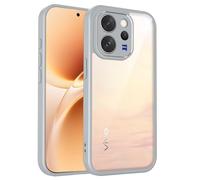 YUECXIN Matte Case for Vivo V70 5G / Vivo V70 Elite, Transparent Hard PC Back Phone Cover, Shockproof Military Grade Drop Protection Anti-Fingerprint, Gray