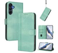 YUECXIN Wallet Case for Samsung Galaxy A17/Samsung Galaxy A26, Premium PU Leather Flip Folio Book Case Cover, Card Slots Kickstand Magnetic Closure Shockproof Cover Women Men. Mint