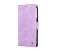 YUECXIN Wallet Case for Xiaomi Poco F9 Pro, Premium PU Leather Ultra-thin Flip Folio Shockproof Cover with Kickstand, Card Slots, Magnetic Close, RFID Blocking. Purple
