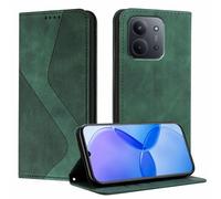 YUECXIN Wallet Case for Xiaomi Redmi 15C 5G/4G/POCO C85, Premium PU Leather Flip Cover [Card Slots] [Kickstand] [Magnetic Closure] Shockproof Full Body Protective Case, Green