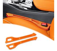 YUEDAM 2Pcs Car Seat Gap Filler for Kia EV6/EV6 GT/EV6 GT Line/Joice/K5 EX/K5 GT/K5 GT-Line, Seat Sealing Plug Strip Fill Drop Blocker Leak Proof Gaps Between Seat And Console Accessoire,D/Orange