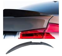 YUEDAM Rear Trunk Spoiler for BMW E90 M3 Serie 3 Sedán 4 Puertas 2005-2011, PVC Resistant Durable Automobile Spoiler Wing Rear Roof Lip Splitter Car Styling Accessories,B/Carbon-fiber-black