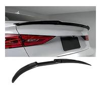 YUEDAM Rear Trunk Spoiler Lip Wings for Audi A3 8V Saloon 2014-2020 S3 2014-2018, PVC Boot Lip Tail Wing Car Spoiler Wing Spoiler Rear Styling Accessories,A/Glossy-black