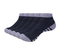 YUEDGE Mens Ankle Black Non Slip Fluffy Socks Cozy Sleep Bed Socks Anti Slip Home Floor Socks for Mens Size 6-10, 5 Pairs