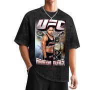 YUEFEIFAN Amanda-Nunes-Lioness-D-1-Shirt-T-Shirt-heavyweights-cute-tops-rapper-graphic Black
