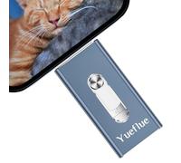Yueflue USB Stick 32 GB, 3 in 1 USB Stick for Mobile Phone Memory Stick with i0S/Pad/Mac/Android/Type-C/PC, Memory Stick iPhone, Copy Photos and Videos Without Downloading App (Blue)