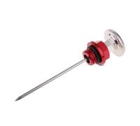Yuegtik For 110cc For 125cc Motorcycle Accessories Oil Tank Dipstick With Temperature Gauge Oil Level Gauge Dipstick Level Dipsticks(Red)