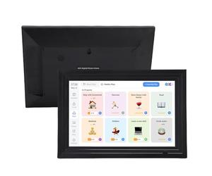 YUEHISY 10.1" Digital Picture Frame Calendar, WiFi Smart Touchscreen Planner with APP, AI Photo Restoration, Art Exhibition Mode, for Home