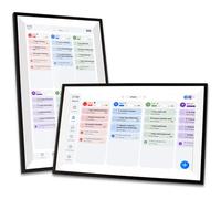 YUEHISY 15.6" Smart Digital Calendar Planner, Full HD Touchscreen with Chore Chart Dinner Plan, Auto Sync with Mobile APP, for Family Schedules (GB Plug)