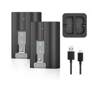 YUEHISY 2 Pack Replacement Battery for Ring Doorbell, 6500mAh Rechargeable Batteries with Dual Slot Charger, for Ring Video Doorbell 2/3/4/3 Plus