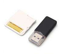 YUEHISY 2025 Upgrade R4 Video Games Memory Card, ASIC Chip Flash Card with Reader, Customizable Interface for 2DS 3DS Game Console (White)