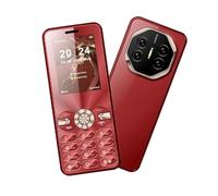 YUEHISY 2G Senior Mobile Phone, Ultra Slim Senior Cell Phone with 2.4 Inch Display, Big Buttons, Dual SIM, Loud Speaker, 1800mAh Battery (Red)