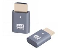 YUEHISY 2pcs HDMI Dummy Plug 4K 60Hz Headless Display Adapter, EDID Emulator, Virtual Monitor Support 1080p 3840x2160 60Hz, Display Simulator