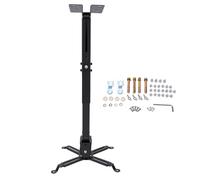 YUEHISY 3 in 1 Ceiling Projector Holder, 65cm Projector Wall Mount | Height Adjustable, 25kg Lolds, Adjustable 30° Tilt, Flush Ceiling/Extendable Rod Suspension/Wall Mounting, Easy Installation