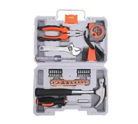 YUEHISY 35pcs Home Repair Tool Kit, Automotive and Household Basic Tool Set, Portable Comprehensive Toolbox for Car and Home Repairs (8035 Orange)
