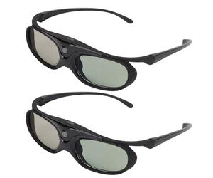 YUEHISY 3D Glasses, Active Shutter with DLP Link 144Hz, LCD Lens for DLP Projector, Lightweight Comfortable, No Ghosting Flicker Free for Home Theater