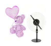YUEHISY 3D Hologram Fan with 1024x234 Resolution - 234 LEDs Holographic Projector Advertising Display, Borderless Floating 3D Light Images (GB Plug)