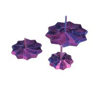 YUEHISY 3D Printed Expanded Sensory Fidget Star, Transformable Spinning Stress Relief Finger Toy with Ergonomic Grip for Concentration & Emotional Regulation (Purple)