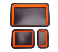YUEHISY 3PCS Collapsible Magnetic Parts Tray Set Foldable Tool Storage