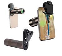YUEHISY 400mm Telephoto Zoom Lens for Phone, HD Telescope Universal Clip & FMC Coating, Narrow Panoramic Dual Modes Macro Lens for Wildlife Sports