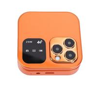 YUEHISY 4G LTE Dual SIM Unlocked Flip Phone with High Volume Speaker for Seniors MP3 FM One Click Dialing, Ideal for Travel, ABS Metal Material (Orange)