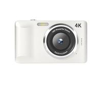 YUEHISY 4K Digital Camera, 64MP Autofocus with 18x Digital Zoom, 2.8 Inch Display and Flash for Photography & Vlogging, for Travel Life Recording (White)