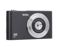 YUEHISY 4K Digital Camera with 16x 16x Zoom 16x, Automatic Focus Point and Camera, Compact Vlogging Camera for YouTube (Black)