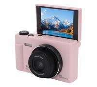 YUEHISY 5K Digital Camera, 75MP 18X Zoom Autofocus Vlog Camera with 2.8 Inch 180° Flip Screen, Supports Up to 256GB Small Memory,for Travel (Pink)