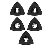 YUEHISY 5PCS Wool Polishing Pad with Alloy Steel Base - Triangular Felt Buffing Pads for Oscillating Tools, Fine Polishing for Metal, Stone & Ceramic