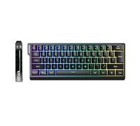YUEHISY 60% Wireless Mechanical Keyboard, 61 Keys Rechargeable Mini Gaming Keyboard with 16-M Color RGB Backlit, 25 Anti-Ghosting Keys, for PC Laptop (Black)