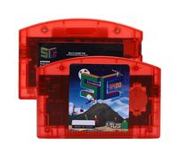 YUEHISY 64MB Open Source Gaming Cartridge, Retro Gaming Cartridge Fit for N64, 23.8 MiB/s, USB Type C, Console Fast Reading, Auto Save Backup (Red Transparent)