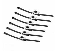 YUEHISY 6PCS Ratchet Cable Ties 12 Inch Reusable Locking Straps | Ratchet mechanism with reinforced teeth, Rustproof stainless steel buckle with nylon strap, Loosen reuse multiple times