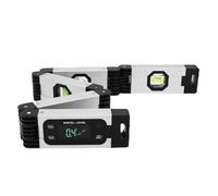 YUEHISY 75cm Digital Folding Level, 5 Section Portable Magnetic Aluminum Alloy Tool, Multi Angle Measurement for Woodworking Corners Stairs