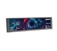 YUEHISY 9.2 Inch Computer Secondary Screen, IPS LCD Mini Monitor, Real Time CPU GPU RAM HDD Data Display, Visual Theme Editor, Auto Brightness (Black)