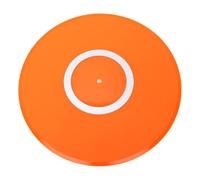 YUEHISY Acrylic Turntable Mat, Enhances Bass, Clear Highs, Anti Static, Reduces Vibration, CNC Machined, 12 Inch, for Records (Orange)