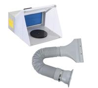 YUEHISY Airbrush Spray Booth Exhaust Hose, Extension Kit Extends to 67in with Flat Adapter for Window/Door Installation