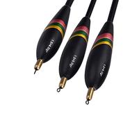 YUEHISY Balsa Wood Fishing Floats, 3Pcs Bobber Set with Sensitive Bite Indicator, Wooden Fishing Floats for Freshwater Saltwater, 1.5+4g 1.5+5g .+6g Multi Floatage Pack for Carp Trout