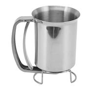 YUEHISY Batter Dispenser, Stainless Steel Pancake Pourer for Baking, Handheld Spout for Cupcakes Muffins Pancakes, 18/8 Steel Tool for Thick Mixtures