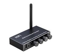 YUEHISY Bluetooth 5.4 Receiver for Home Stereo, Karaoke Mixer, Digital to Analog Converter, Mic Optical Coaxial AUX USB Input, 3.5mm AUX Output