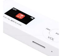 YUEHISY Bluetooth Music Player, Long Playback Fast Charging Compact MP3 Player, Portable MP3 Media, Offline Local Music Storage (White)