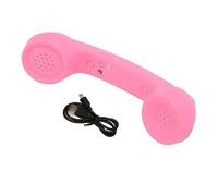 YUEHISY Bluetooth Retro Handset, Radiation Proof, HD Speaker, Rechargeable Wireless Telephone Receiver, 8H Talk Time, for Phone Computer (Pink)