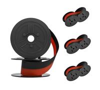 YUEHISY Calculator Ribbon 4PCS, Universal Twin Spool Design for EL-2196BL & Multiple Printers, Red Black Crisp Print Quality