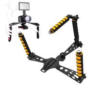 YUEHISY Camera Shoulder Support Rig Kit for DSLRs Video Camcorder, Adjustable Brackets & Handles, Extended Rod Support System Camera Stabilizer