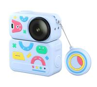 YUEHISY Camera Silicone Protective Case for Nano, Full Body Protection Set, with Lens Cap and Anti Loss Lanyard, Soft Silicone Material, 7.3 X 6.4 X 3.3cm (Blue)