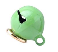 YUEHISY Cat Collar Bell Set with Keychain, Clear Bell Sound for Happy Pets, DIY Craft Accessory (Green)
