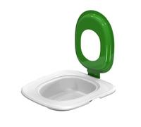 YUEHISY Cat Toilet Training Kit Eco-Friendly Toilet Trainer System for Pet Cleaning Universal Reusable Cat Trainer for Easy Transitioning for All Shapes and Sizes Gray (Green)
